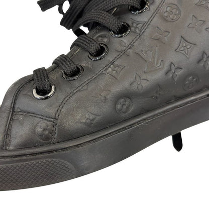 Louis Vuitton Monogram Empreinte Side Zip High Cut Sneakers Size 37 Approximatel