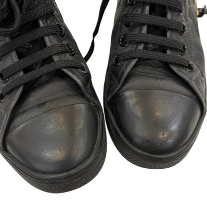Louis Vuitton Monogram Empreinte Side Zip High Cut Sneakers Size 37 Approximatel