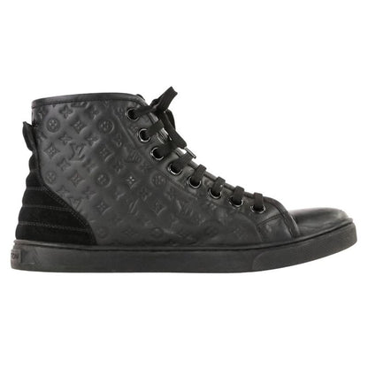 Louis Vuitton Monogram Empreinte Side Zip High Cut Sneakers Size 37 Approximatel