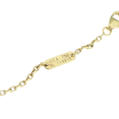 Van Cleef & Arpels Magic Alhambra Mother Of Pearl Necklace Au750 18K YG Yellow