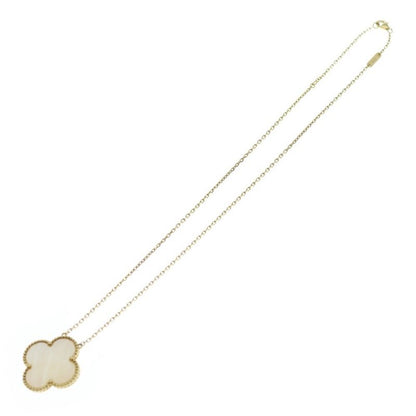 Van Cleef & Arpels Magic Alhambra Mother Of Pearl Necklace Au750 18K YG Yellow