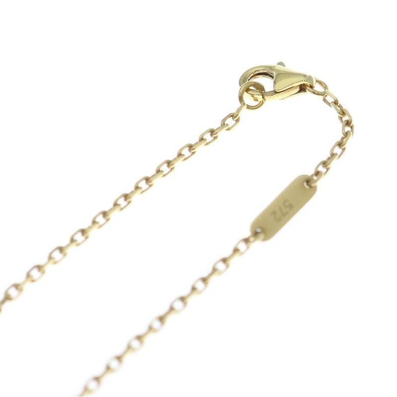 Van Cleef & Arpels Magic Alhambra Mother Of Pearl Necklace Au750 18K YG Yellow