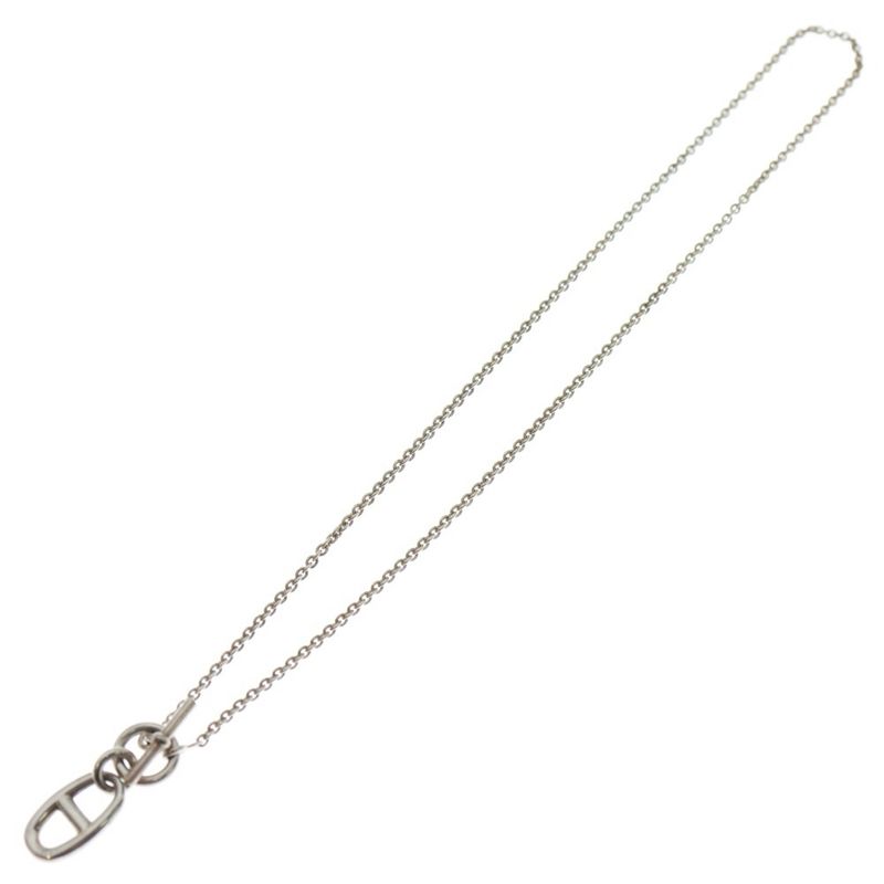 HERMES Chaine D'ancre Amulet Necklace Pendant Chain Silver - Sv925