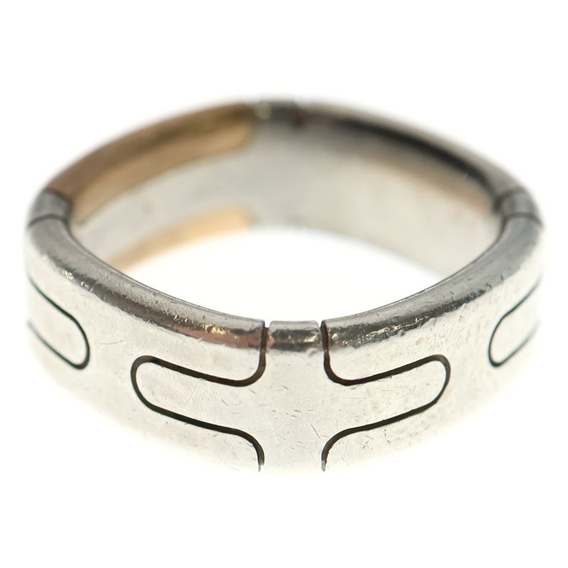 Hermes Square Combination Star-Ring 58 Silver Bronze