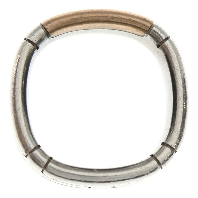 Hermes Square Combination Star-Ring 58 Silver Bronze