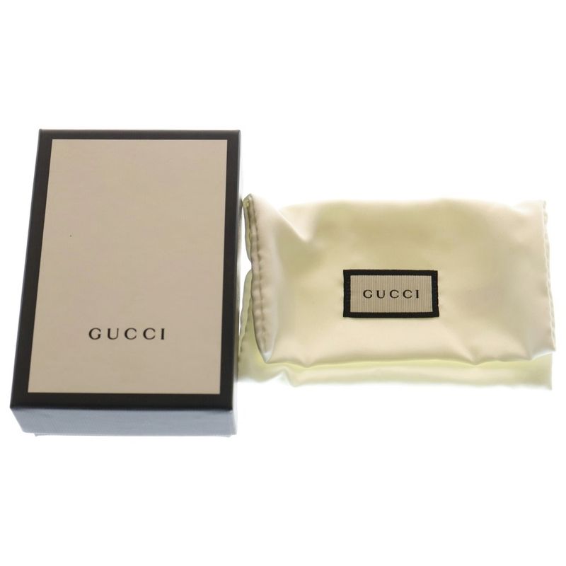 GUCCI Ggmarmont Leather Compact 6 Key Case Black 466118