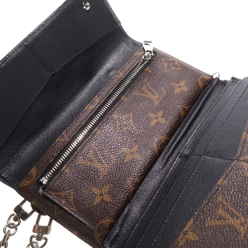 Louis Vuitton Portefeuille Long Monogram Macasa PVC Leather Long