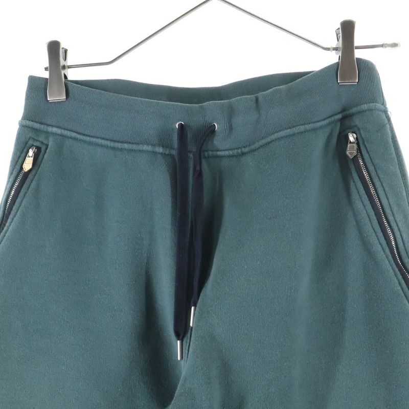 HERMES Cotton Sweatpants Green