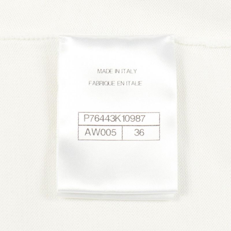 CHANEL Short Sleeve T-shirt Star-coco Mark Oversize P76443k10987 White Cotton