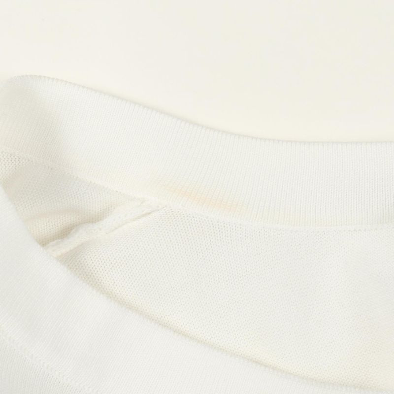 CHANEL Short Sleeve T-shirt Star-coco Mark Oversize P76443k10987 White Cotton