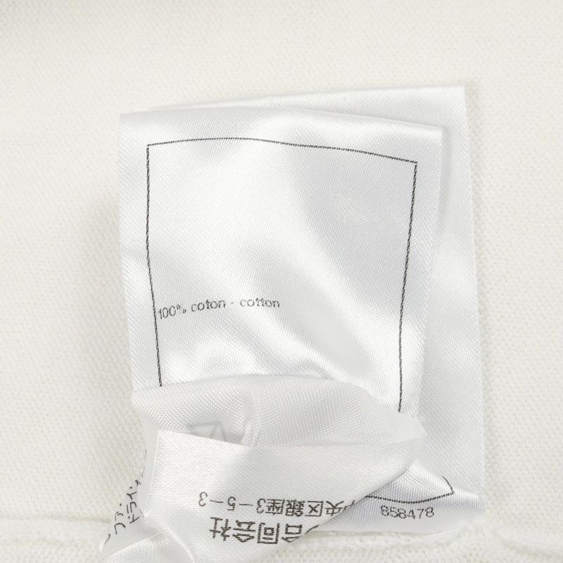 CHANEL Short Sleeve T-shirt Star-coco Mark Oversize P76443k10987 White Cotton