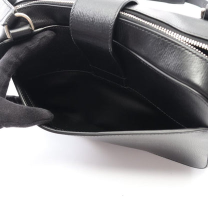 BALENCIAGA Shoulder Bag Tuck 637881 Black Leather Tuck Shoulder Bag Women's