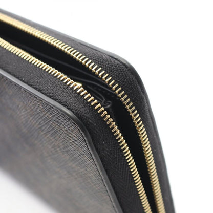 CELINE Round Long Wallet Triomphe Large Zip Wallet 10b55 2BQ3 38NO Black Others