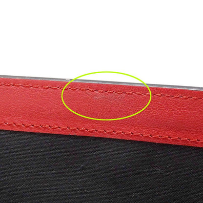 FENDI Wallet Women's Men's Brand Long Wallet Leather Bug's Eye Black Flap Style