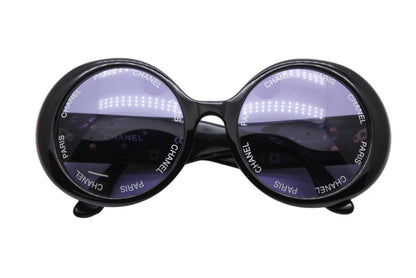 Chanel Paris Sunglasses Eyewear CC Logo Black Vintage
