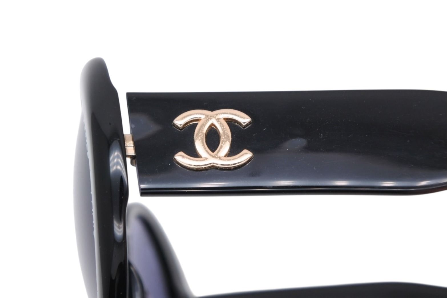 Chanel Paris Sunglasses Eyewear CC Logo Black Vintage — view 8