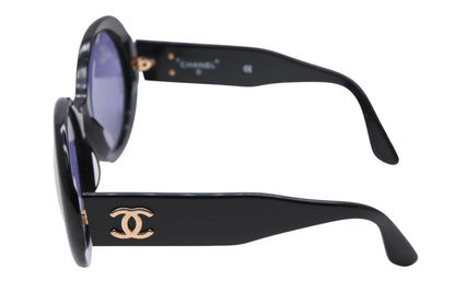 Chanel Paris Sunglasses Eyewear CC Logo Black Vintage — view 7