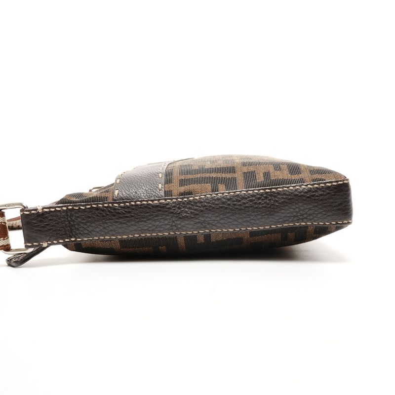 Fendi Shoulder Bag Zucca Canvas