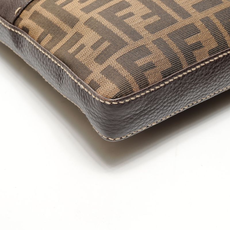 Fendi Shoulder Bag Zucca Canvas