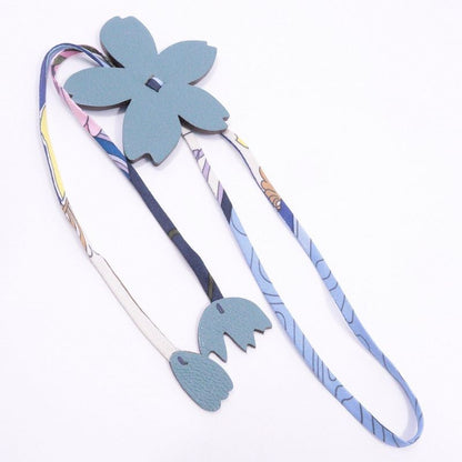 Hermes Petite Ash Charm Cherry Blossom Blue [ioki Blue Size