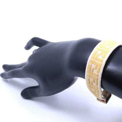Fendi FF Logo Misanga Bracelet Yellow Yellow Size