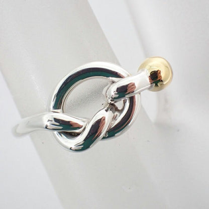 Tiffany & Co Silver-925 750 Love Knot Ring No 7.5 J130-8