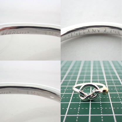 Tiffany & Co Silver-925 750 Love Knot Ring No 7.5 J130-8