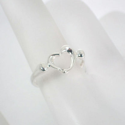 Tiffany & Co Silver-925 Open Heart Ring No 9 J130-4