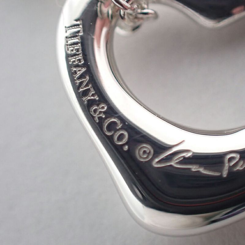 Tiffany & Co Silver-ag925 Open Heart Pendant J130-3