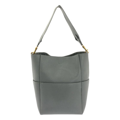 CELINE | Sangle Bucket Medium Leather Shoulder Bag | Gray | Ladies