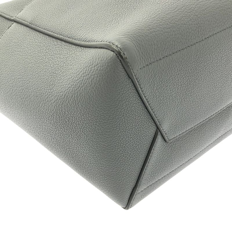 CELINE | Sangle Bucket Medium Leather Shoulder Bag | Gray | Ladies