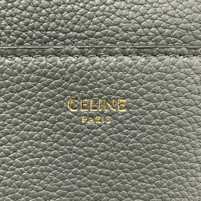 CELINE | Sangle Bucket Medium Leather Shoulder Bag | Gray | Ladies