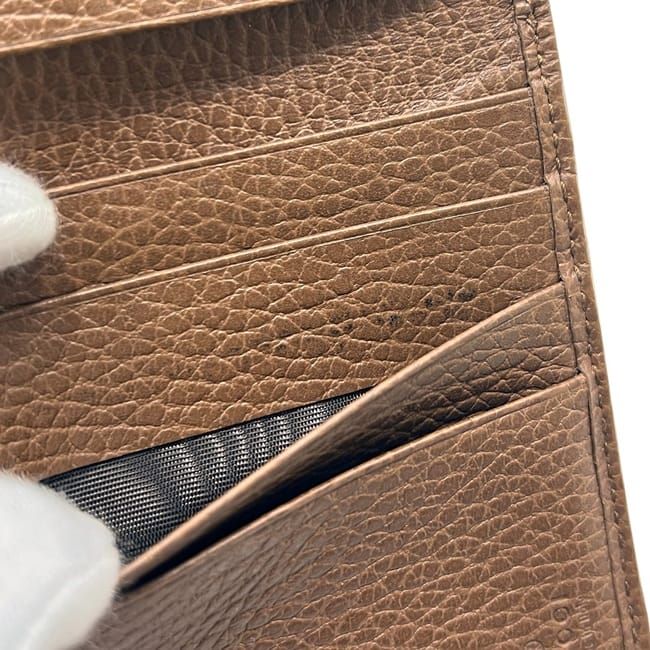 Gucci Bifold Wallet Beige Brown GG Canvas