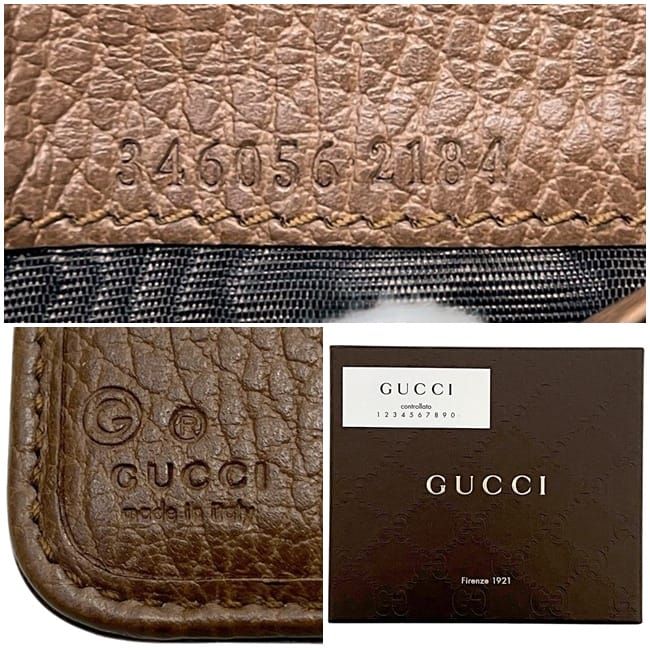 Gucci Bifold Wallet Beige Brown GG Canvas
