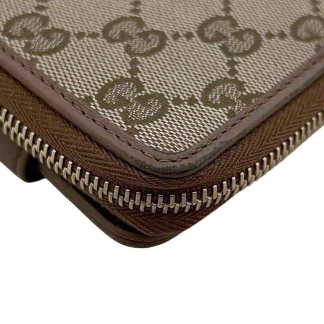 Gucci Bifold Wallet Beige Brown GG Canvas