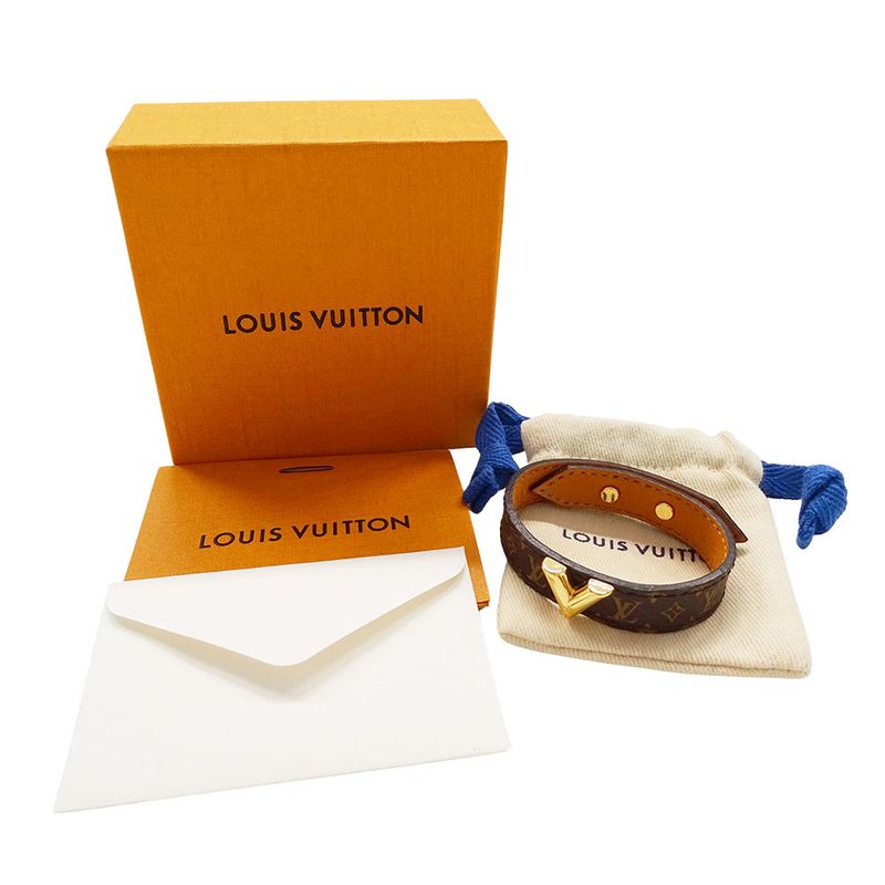 Louis Vuitton Bracelet Women's Brand Monogram Canvas Bracelet -essential V