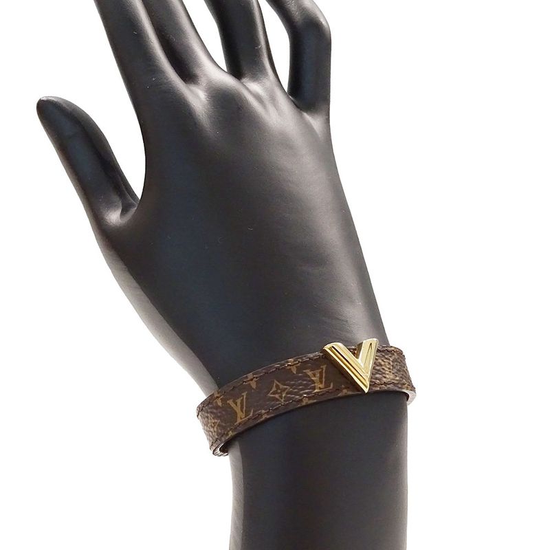Louis Vuitton Bracelet Women's Brand Monogram Canvas Bracelet -essential V