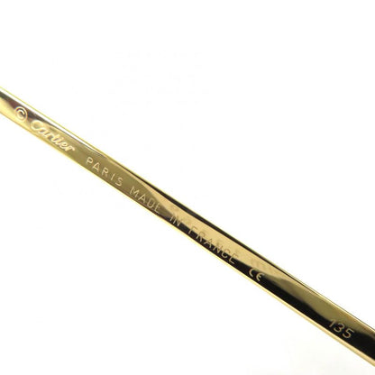 Cartier 2C Decor Two Point Rimless Sunglasses Gold Bold - 22 135 Demo Lens