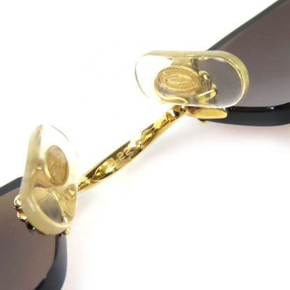 Cartier 2C Decor Two Point Rimless Sunglasses Gold Bold - 22 135 Demo Lens
