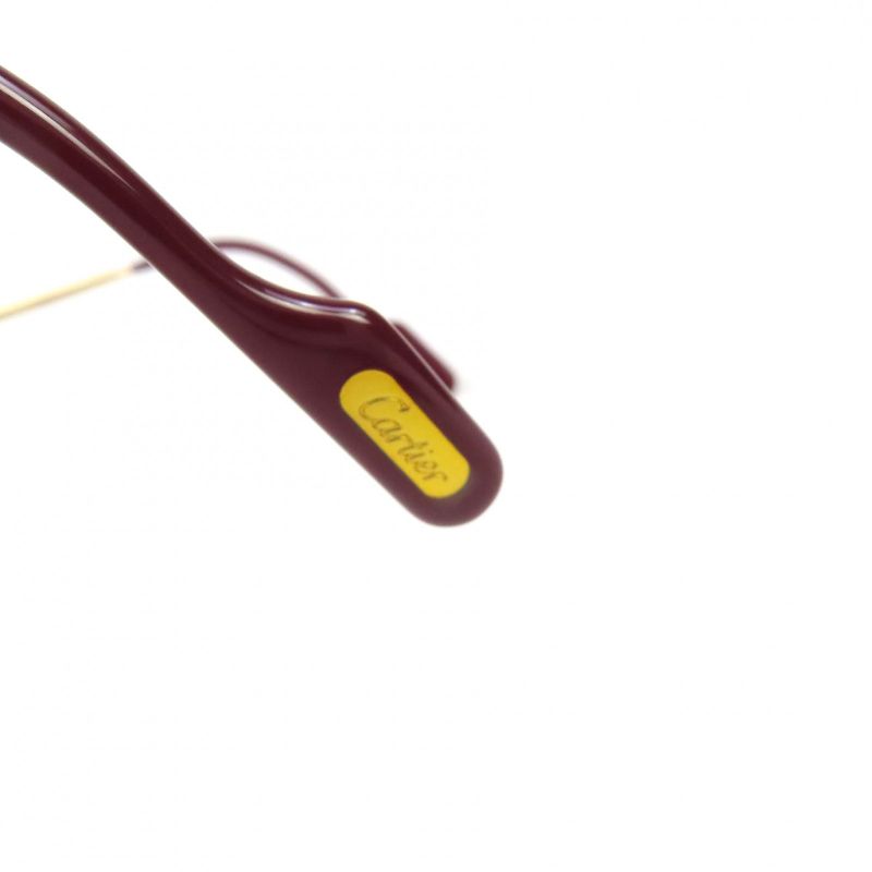 Cartier 2C Decor Two Point Rimless Sunglasses Gold Bold - 22 135 Demo Lens