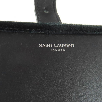 Saint Laurent Paris Mal688253 Yslmonogram Velvet Shoulder Bag Black Silver-hardw