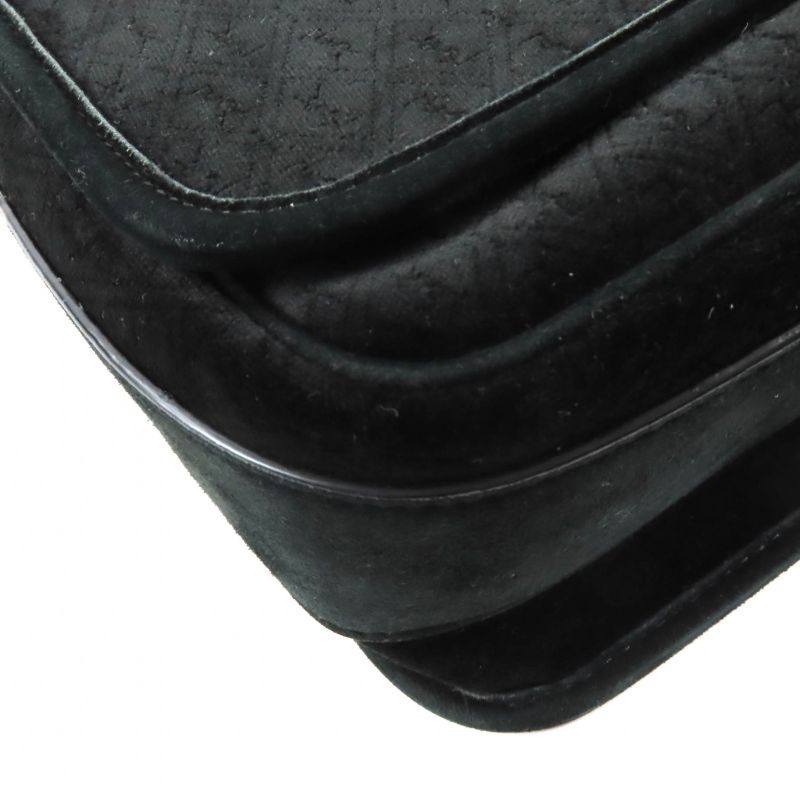 Saint Laurent Paris Mal688253 Yslmonogram Velvet Shoulder Bag Black Silver-hardw