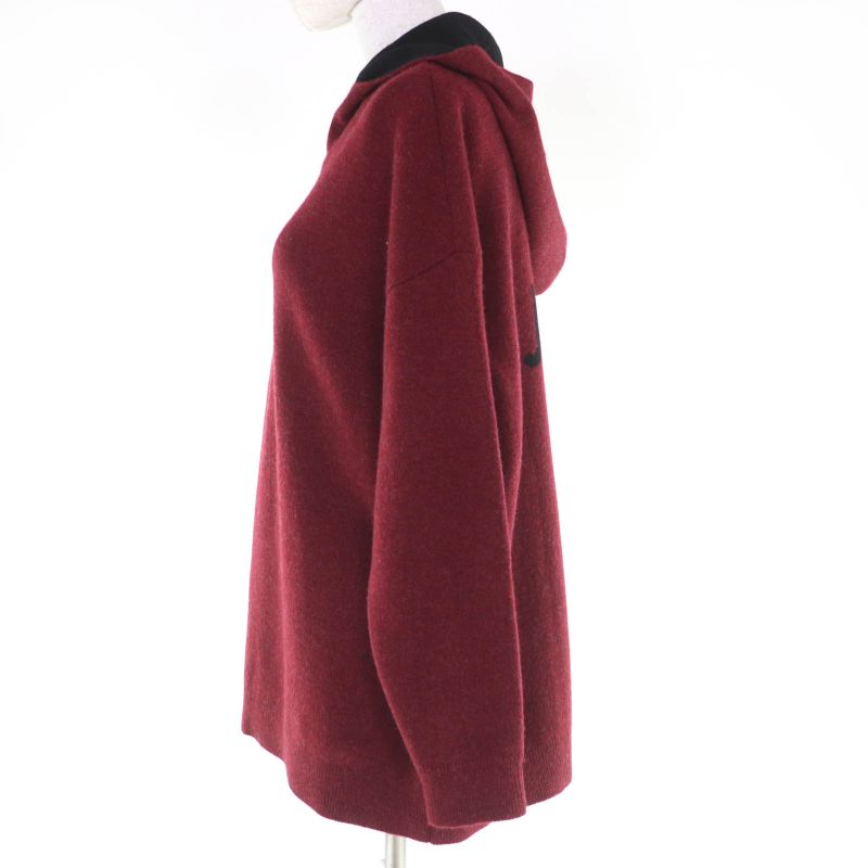 Christian DIOR 844s92am009 J’adir Cashmere Knit Parka - Red Series 40 Made In