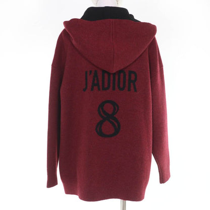 Christian DIOR 844s92am009 J’adir Cashmere Knit Parka - Red Series 40 Made In