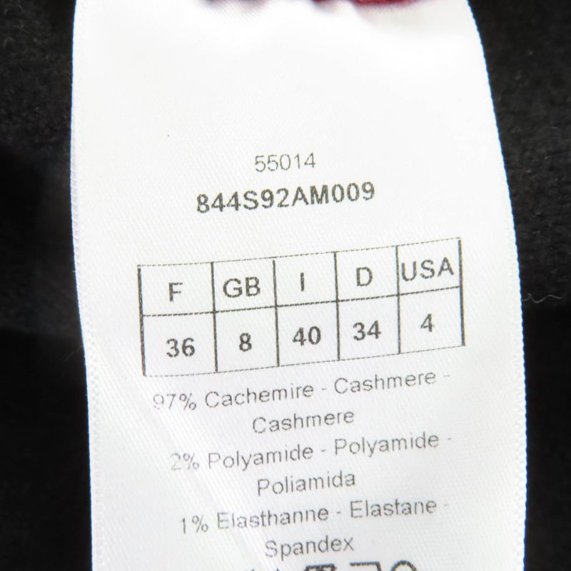 Christian DIOR 844s92am009 J’adir Cashmere Knit Parka - Red Series 40 Made In