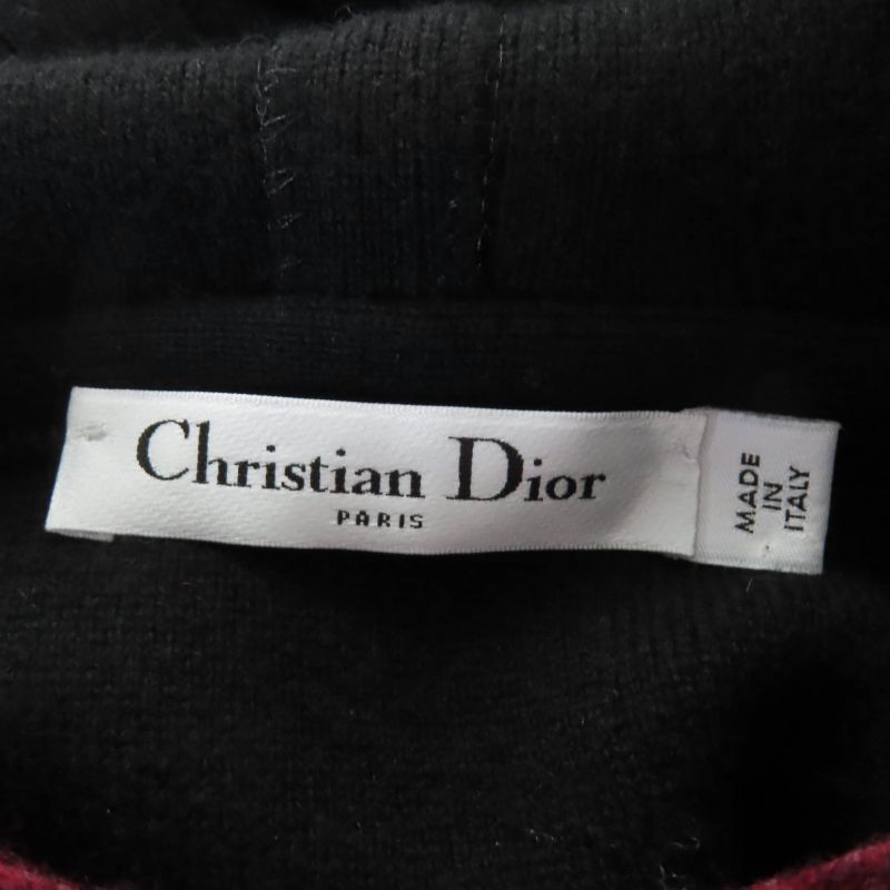 Christian DIOR 844s92am009 J’adir Cashmere Knit Parka - Red Series 40 Made In
