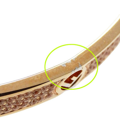 FENDI Bracelet Women's Brand Rhinestone F Is FENDI Bracelet Pink Gold L Size