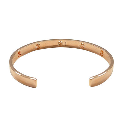 FENDI Bracelet Women's Brand Rhinestone F Is FENDI Bracelet Pink Gold L Size