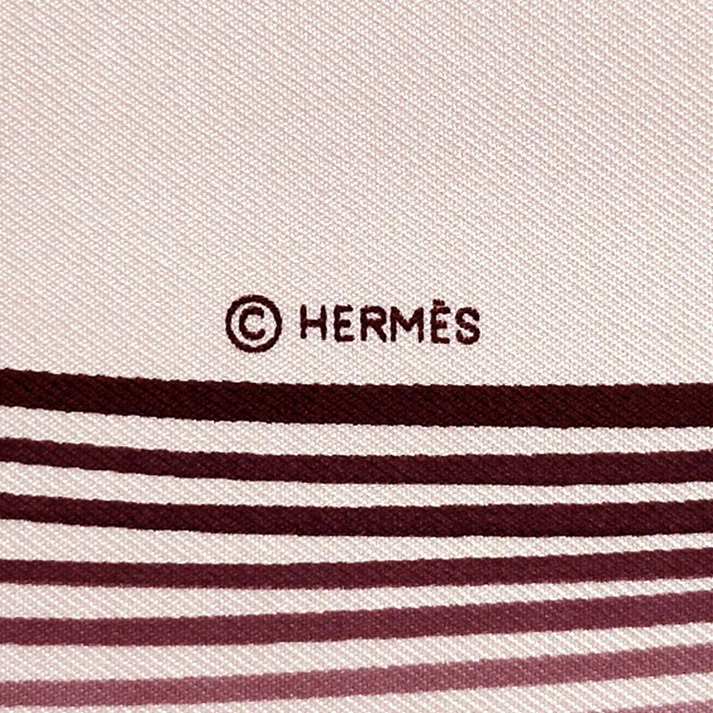 HERMES Scarf Carre 90 24 Faubourg 24 Faubourg Ladies Brand Silk Pink Elegant
