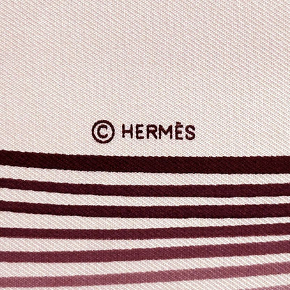 HERMES Scarf Carre 90 24 Faubourg 24 Faubourg Ladies Brand Silk Pink Elegant